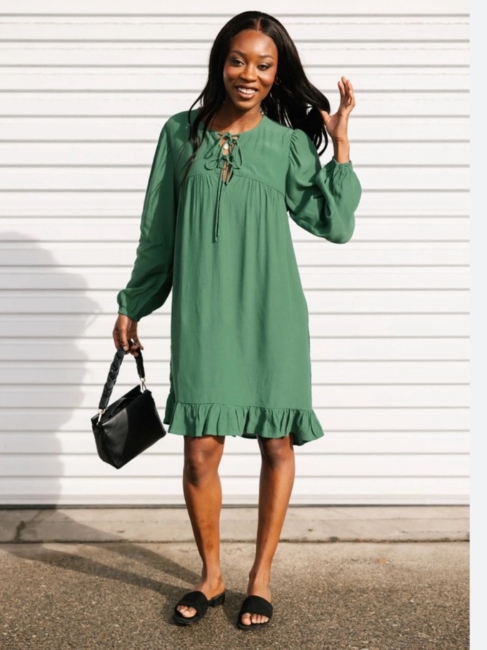 NWT Smash + Tess Violet Mini Dress in Foliage Green